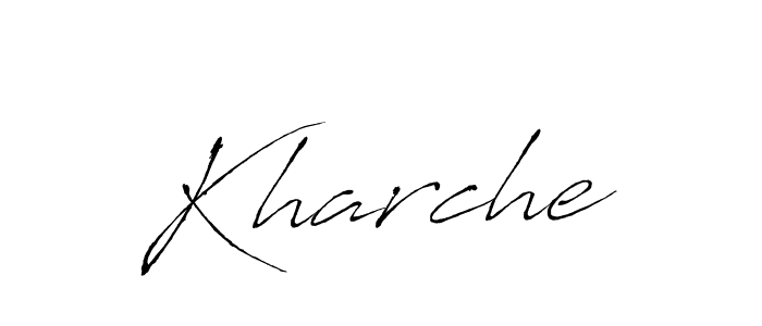 Also we have Kharche name is the best signature style. Create professional handwritten signature collection using Antro_Vectra autograph style. Kharche signature style 6 images and pictures png