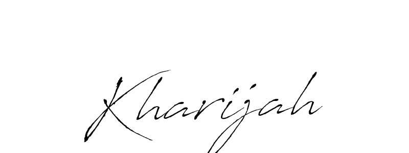 Make a beautiful signature design for name Kharijah. With this signature (Antro_Vectra) style, you can create a handwritten signature for free. Kharijah signature style 6 images and pictures png