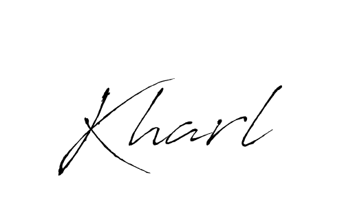 Kharl stylish signature style. Best Handwritten Sign (Antro_Vectra) for my name. Handwritten Signature Collection Ideas for my name Kharl. Kharl signature style 6 images and pictures png