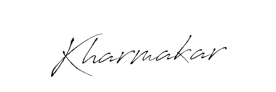 You should practise on your own different ways (Antro_Vectra) to write your name (Kharmakar) in signature. don't let someone else do it for you. Kharmakar signature style 6 images and pictures png