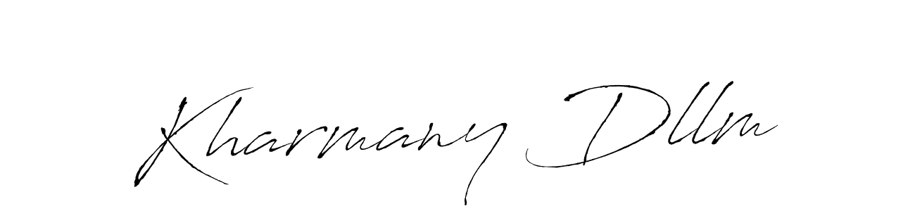 Make a beautiful signature design for name Kharmany Dllm. With this signature (Antro_Vectra) style, you can create a handwritten signature for free. Kharmany Dllm signature style 6 images and pictures png