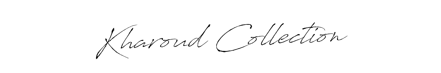 This is the best signature style for the Kharoud Collection name. Also you like these signature font (Antro_Vectra). Mix name signature. Kharoud Collection signature style 6 images and pictures png