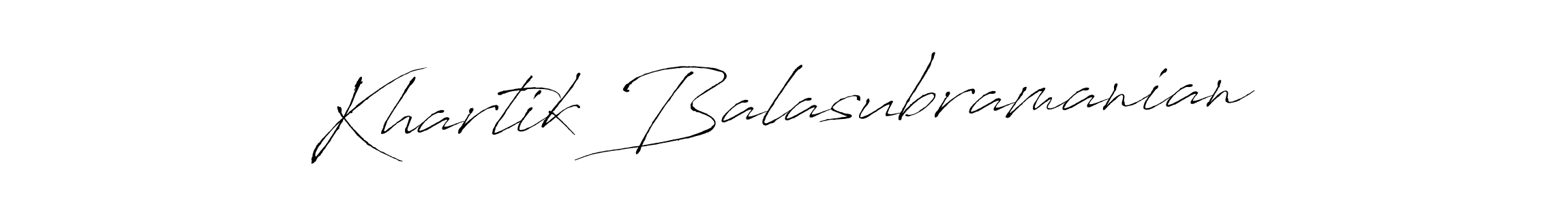 How to make Khartik Balasubramanian signature? Antro_Vectra is a professional autograph style. Create handwritten signature for Khartik Balasubramanian name. Khartik Balasubramanian signature style 6 images and pictures png