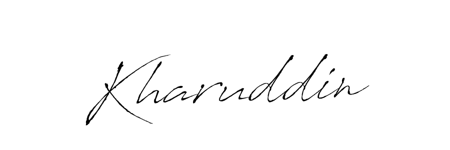 How to make Kharuddin name signature. Use Antro_Vectra style for creating short signs online. This is the latest handwritten sign. Kharuddin signature style 6 images and pictures png