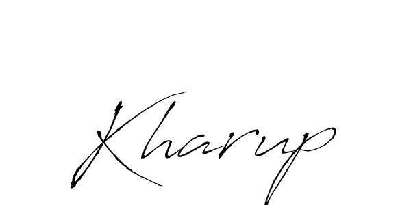 Use a signature maker to create a handwritten signature online. With this signature software, you can design (Antro_Vectra) your own signature for name Kharup. Kharup signature style 6 images and pictures png