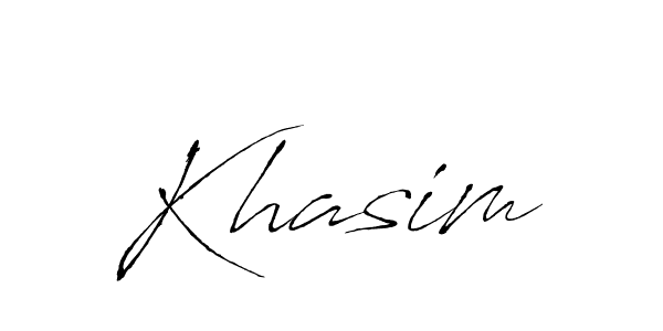 Khasim stylish signature style. Best Handwritten Sign (Antro_Vectra) for my name. Handwritten Signature Collection Ideas for my name Khasim. Khasim signature style 6 images and pictures png