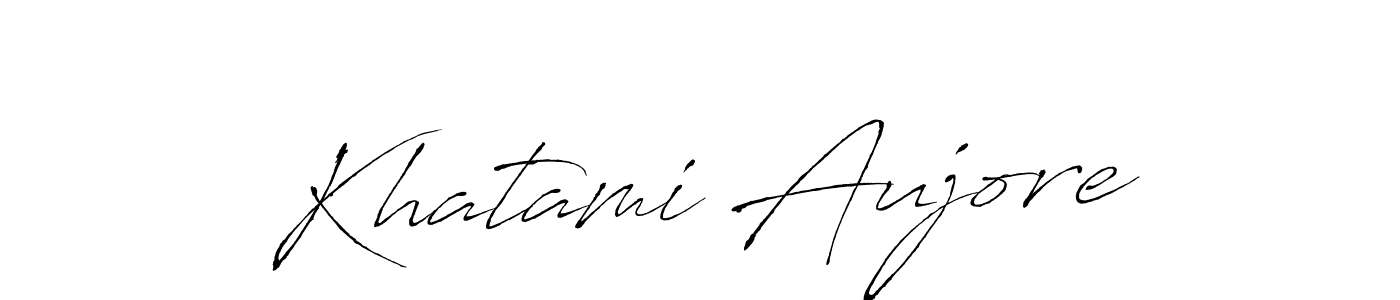 You should practise on your own different ways (Antro_Vectra) to write your name (Khatami Aujore) in signature. don't let someone else do it for you. Khatami Aujore signature style 6 images and pictures png