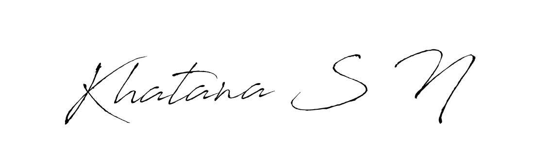 Once you've used our free online signature maker to create your best signature Antro_Vectra style, it's time to enjoy all of the benefits that Khatana S N name signing documents. Khatana S N signature style 6 images and pictures png