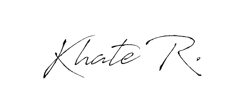 It looks lik you need a new signature style for name Khate R.. Design unique handwritten (Antro_Vectra) signature with our free signature maker in just a few clicks. Khate R. signature style 6 images and pictures png