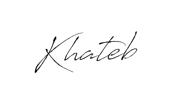 Also we have Khateb name is the best signature style. Create professional handwritten signature collection using Antro_Vectra autograph style. Khateb signature style 6 images and pictures png