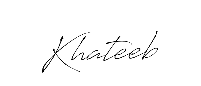 Create a beautiful signature design for name Khateeb. With this signature (Antro_Vectra) fonts, you can make a handwritten signature for free. Khateeb signature style 6 images and pictures png