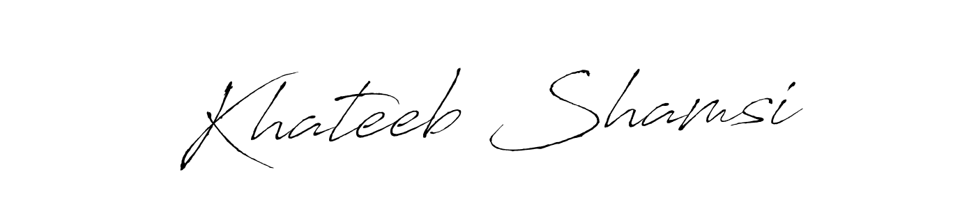 Best and Professional Signature Style for Khateeb Shamsi. Antro_Vectra Best Signature Style Collection. Khateeb Shamsi signature style 6 images and pictures png
