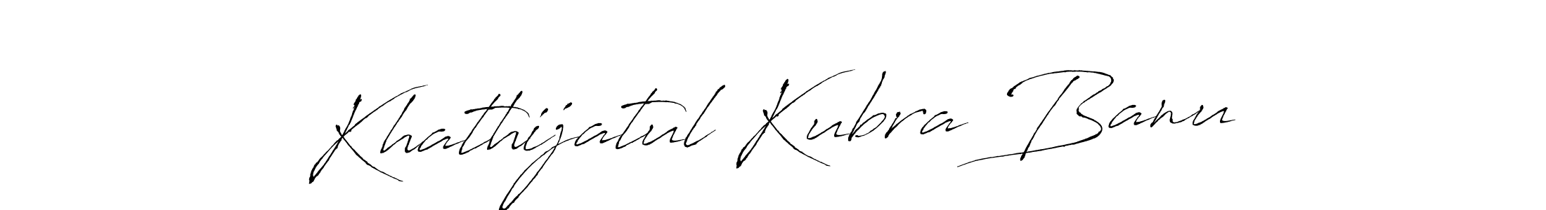 Similarly Antro_Vectra is the best handwritten signature design. Signature creator online .You can use it as an online autograph creator for name Khathijatul Kubra Banu. Khathijatul Kubra Banu signature style 6 images and pictures png