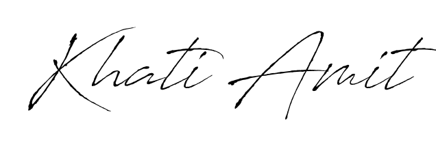 You should practise on your own different ways (Antro_Vectra) to write your name (Khati Amit) in signature. Don't let someone else do it for you. Khati Amit signature style 6 images and pictures png