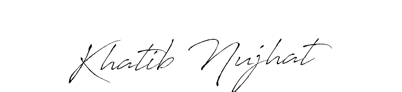 How to make Khatib Nujhat signature? Antro_Vectra is a professional autograph style. Create handwritten signature for Khatib Nujhat name. Khatib Nujhat signature style 6 images and pictures png