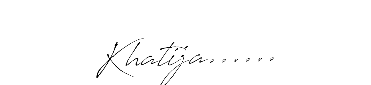 Make a beautiful signature design for name Khatija....... Use this online signature maker to create a handwritten signature for free. Khatija...... signature style 6 images and pictures png