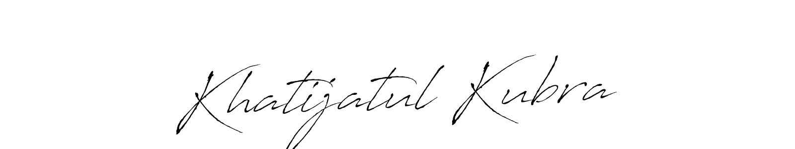 Use a signature maker to create a handwritten signature online. With this signature software, you can design (Antro_Vectra) your own signature for name Khatijatul Kubra. Khatijatul Kubra signature style 6 images and pictures png