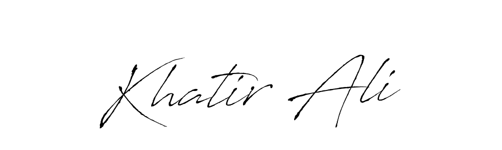 Make a beautiful signature design for name Khatir Ali. Use this online signature maker to create a handwritten signature for free. Khatir Ali signature style 6 images and pictures png