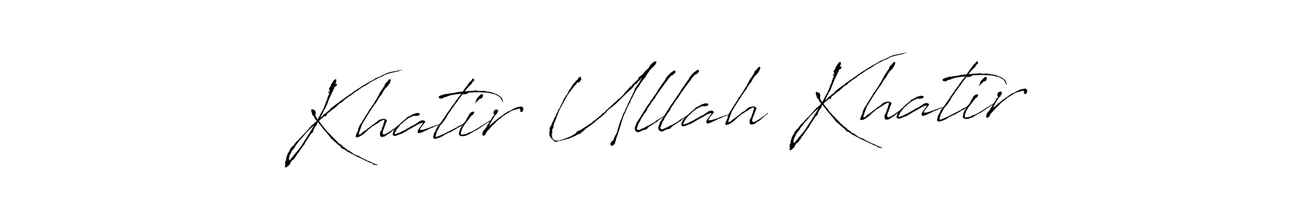 Make a beautiful signature design for name Khatir Ullah Khatir. Use this online signature maker to create a handwritten signature for free. Khatir Ullah Khatir signature style 6 images and pictures png