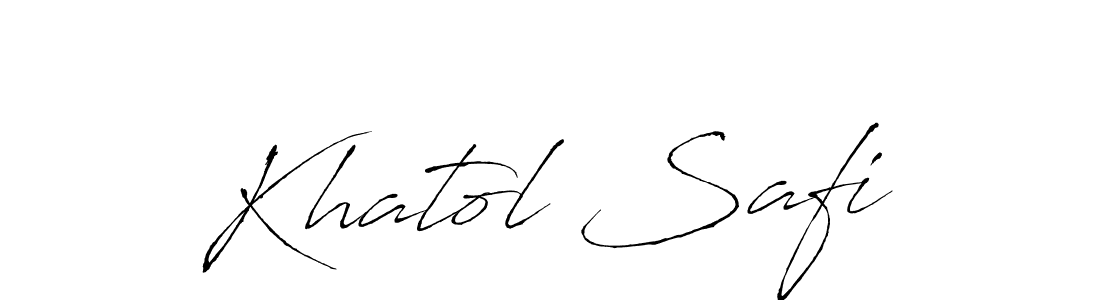 Make a beautiful signature design for name Khatol Safi. With this signature (Antro_Vectra) style, you can create a handwritten signature for free. Khatol Safi signature style 6 images and pictures png