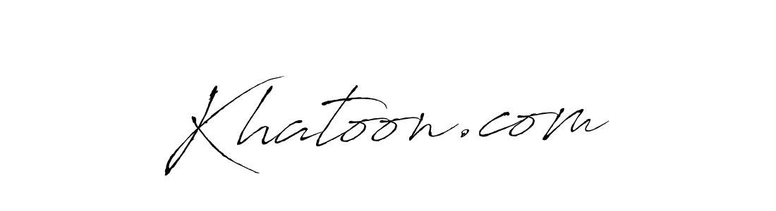 How to make Khatoon.com signature? Antro_Vectra is a professional autograph style. Create handwritten signature for Khatoon.com name. Khatoon.com signature style 6 images and pictures png