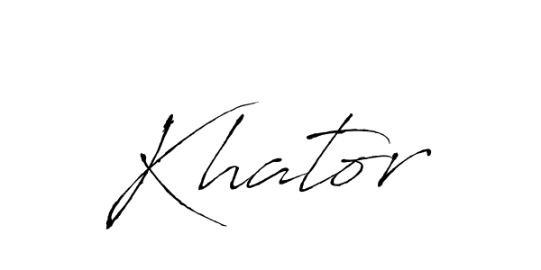 Antro_Vectra is a professional signature style that is perfect for those who want to add a touch of class to their signature. It is also a great choice for those who want to make their signature more unique. Get Khator name to fancy signature for free. Khator signature style 6 images and pictures png