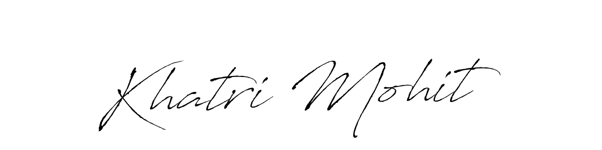 The best way (Antro_Vectra) to make a short signature is to pick only two or three words in your name. The name Khatri Mohit include a total of six letters. For converting this name. Khatri Mohit signature style 6 images and pictures png