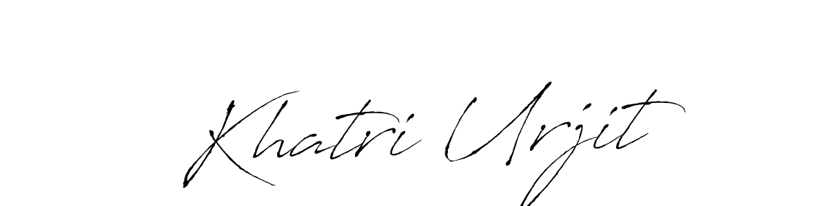 Antro_Vectra is a professional signature style that is perfect for those who want to add a touch of class to their signature. It is also a great choice for those who want to make their signature more unique. Get Khatri Urjit name to fancy signature for free. Khatri Urjit signature style 6 images and pictures png