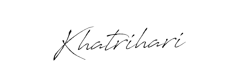 Khatrihari stylish signature style. Best Handwritten Sign (Antro_Vectra) for my name. Handwritten Signature Collection Ideas for my name Khatrihari. Khatrihari signature style 6 images and pictures png