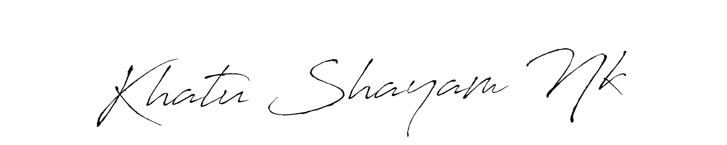 This is the best signature style for the Khatu Shayam Nk name. Also you like these signature font (Antro_Vectra). Mix name signature. Khatu Shayam Nk signature style 6 images and pictures png