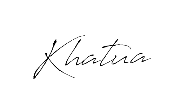 Make a beautiful signature design for name Khatua. With this signature (Antro_Vectra) style, you can create a handwritten signature for free. Khatua signature style 6 images and pictures png