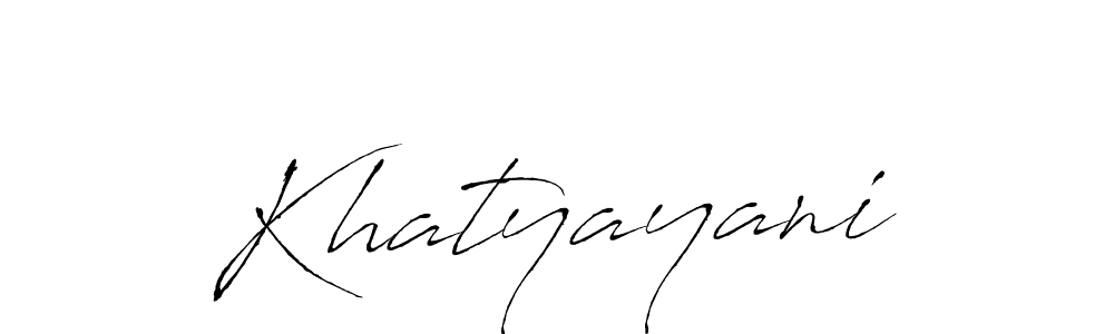 Create a beautiful signature design for name Khatyayani. With this signature (Antro_Vectra) fonts, you can make a handwritten signature for free. Khatyayani signature style 6 images and pictures png