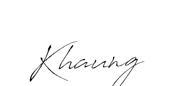 You should practise on your own different ways (Antro_Vectra) to write your name (Khaung) in signature. don't let someone else do it for you. Khaung signature style 6 images and pictures png