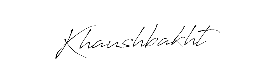 Also we have Khaushbakht name is the best signature style. Create professional handwritten signature collection using Antro_Vectra autograph style. Khaushbakht signature style 6 images and pictures png