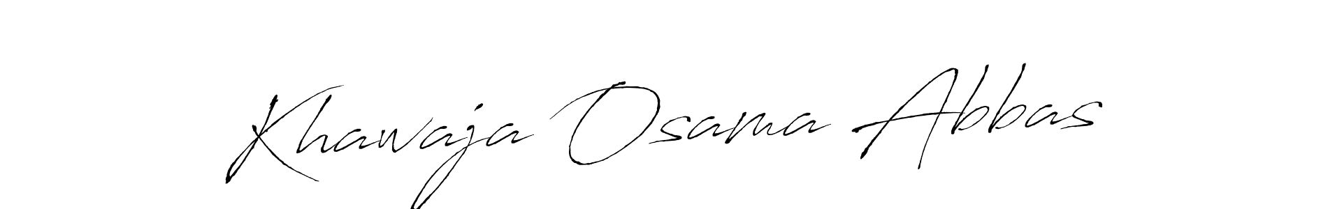 Khawaja Osama Abbas stylish signature style. Best Handwritten Sign (Antro_Vectra) for my name. Handwritten Signature Collection Ideas for my name Khawaja Osama Abbas. Khawaja Osama Abbas signature style 6 images and pictures png