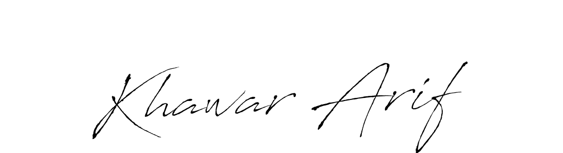 You should practise on your own different ways (Antro_Vectra) to write your name (Khawar Arif) in signature. don't let someone else do it for you. Khawar Arif signature style 6 images and pictures png