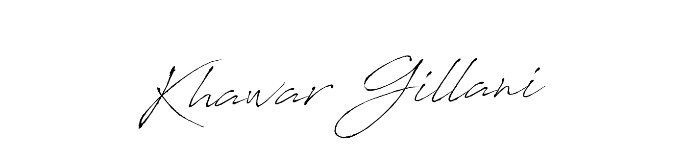 You should practise on your own different ways (Antro_Vectra) to write your name (Khawar Gillani) in signature. don't let someone else do it for you. Khawar Gillani signature style 6 images and pictures png