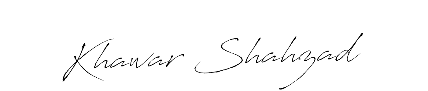 Use a signature maker to create a handwritten signature online. With this signature software, you can design (Antro_Vectra) your own signature for name Khawar Shahzad. Khawar Shahzad signature style 6 images and pictures png