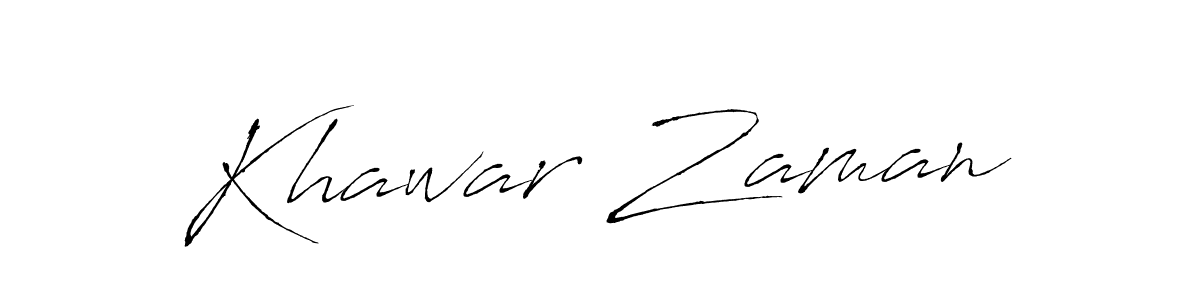 Create a beautiful signature design for name Khawar Zaman. With this signature (Antro_Vectra) fonts, you can make a handwritten signature for free. Khawar Zaman signature style 6 images and pictures png