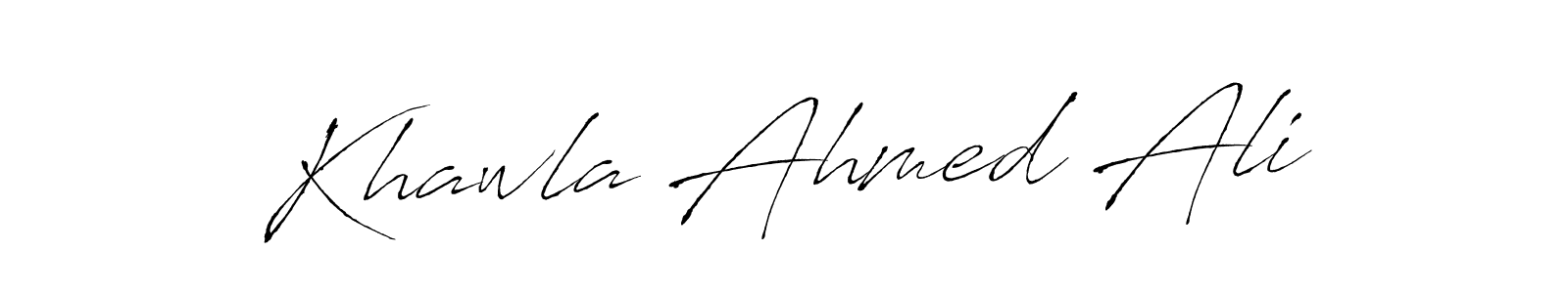 The best way (Antro_Vectra) to make a short signature is to pick only two or three words in your name. The name Khawla Ahmed Ali include a total of six letters. For converting this name. Khawla Ahmed Ali signature style 6 images and pictures png