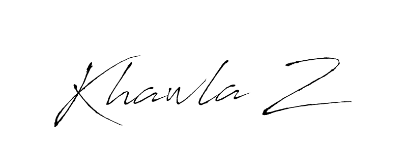 Use a signature maker to create a handwritten signature online. With this signature software, you can design (Antro_Vectra) your own signature for name Khawla Z. Khawla Z signature style 6 images and pictures png