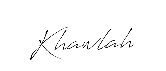 How to make Khawlah signature? Antro_Vectra is a professional autograph style. Create handwritten signature for Khawlah name. Khawlah signature style 6 images and pictures png