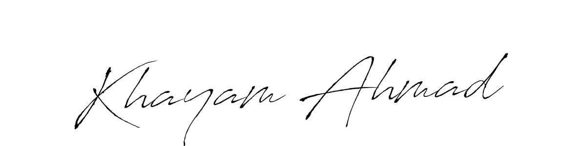 It looks lik you need a new signature style for name Khayam Ahmad. Design unique handwritten (Antro_Vectra) signature with our free signature maker in just a few clicks. Khayam Ahmad signature style 6 images and pictures png