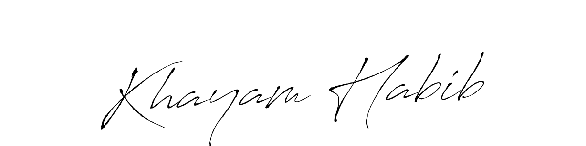 You can use this online signature creator to create a handwritten signature for the name Khayam Habib. This is the best online autograph maker. Khayam Habib signature style 6 images and pictures png
