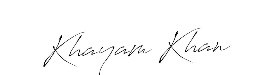 Also You can easily find your signature by using the search form. We will create Khayam Khan name handwritten signature images for you free of cost using Antro_Vectra sign style. Khayam Khan signature style 6 images and pictures png