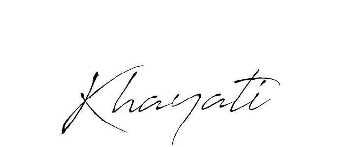 Create a beautiful signature design for name Khayati. With this signature (Antro_Vectra) fonts, you can make a handwritten signature for free. Khayati signature style 6 images and pictures png