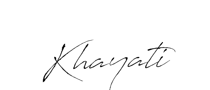 Create a beautiful signature design for name Khayati. With this signature (Antro_Vectra) fonts, you can make a handwritten signature for free. Khayati signature style 6 images and pictures png