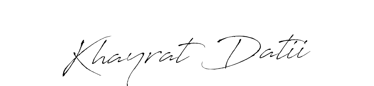 Make a beautiful signature design for name Khayrat Datii. Use this online signature maker to create a handwritten signature for free. Khayrat Datii signature style 6 images and pictures png