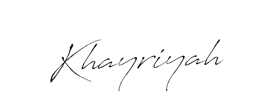 Also we have Khayriyah name is the best signature style. Create professional handwritten signature collection using Antro_Vectra autograph style. Khayriyah signature style 6 images and pictures png