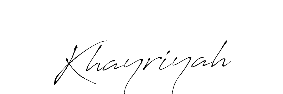 Once you've used our free online signature maker to create your best signature Antro_Vectra style, it's time to enjoy all of the benefits that Khayriyah name signing documents. Khayriyah signature style 6 images and pictures png